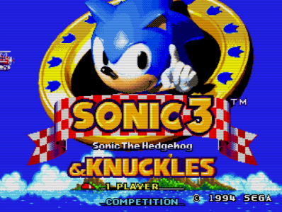 Sonic 3 and Knuckles Sega Genesis