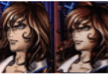 Example of CRT on the Left and Modern TV on the right – Castlevania Symphony of The Night